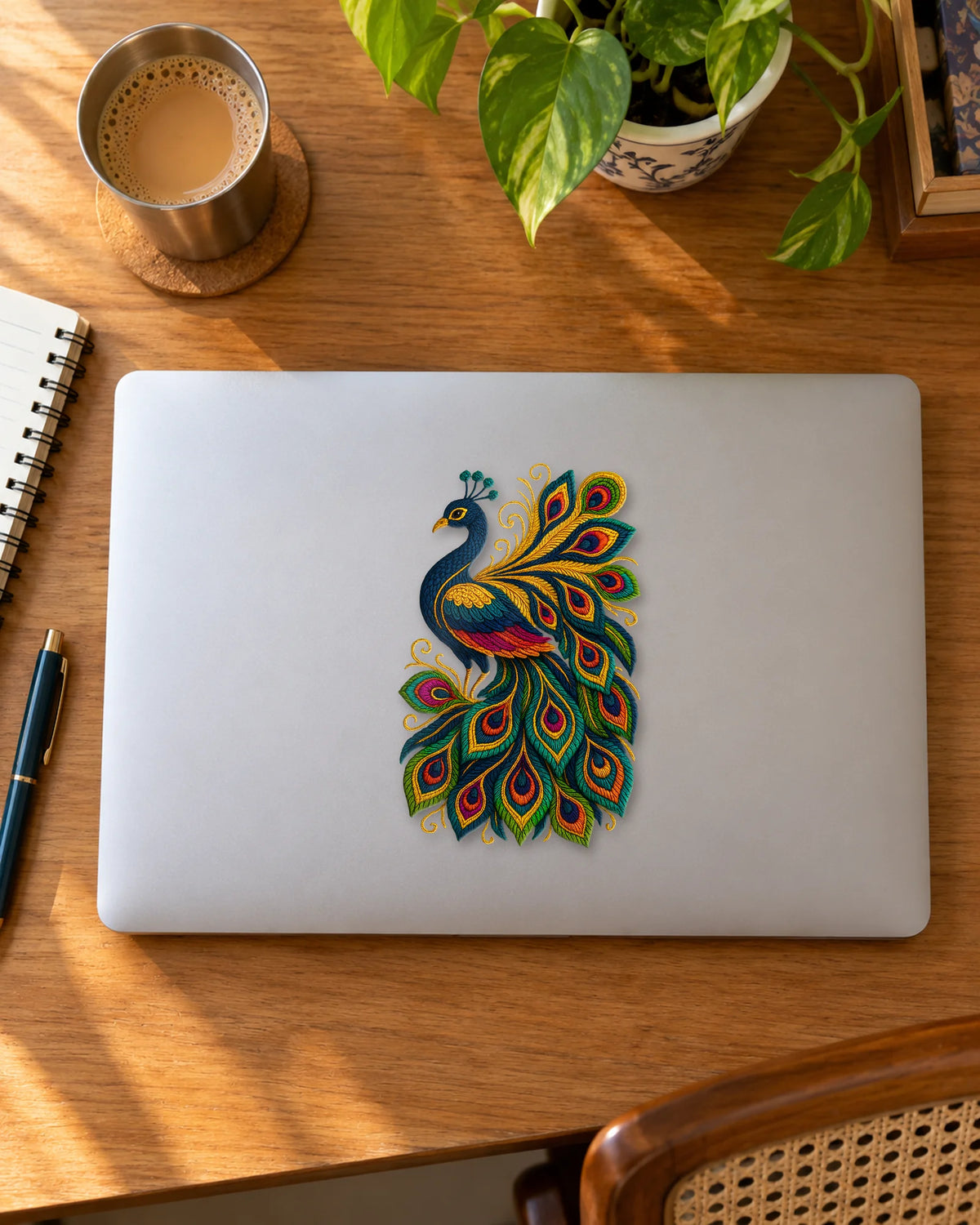 Shahi Mor sticker mockup