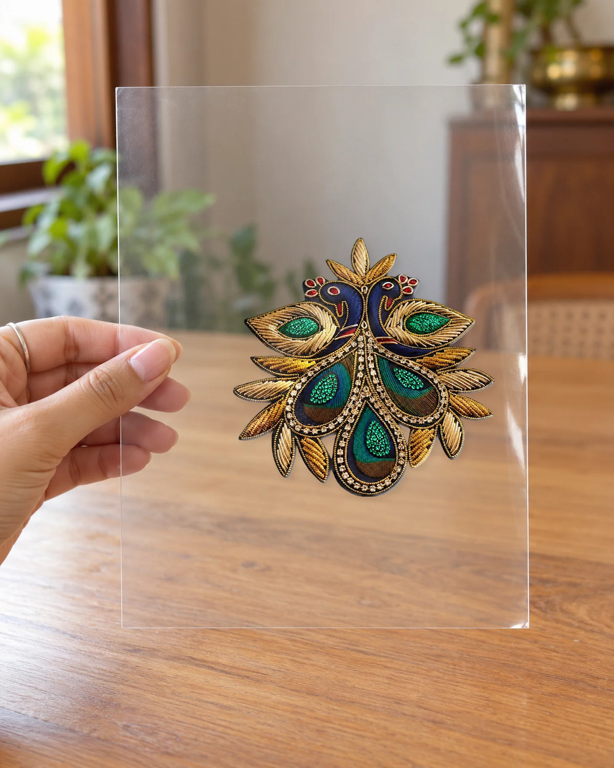 Shahi Pankh hard surface patch on clear film