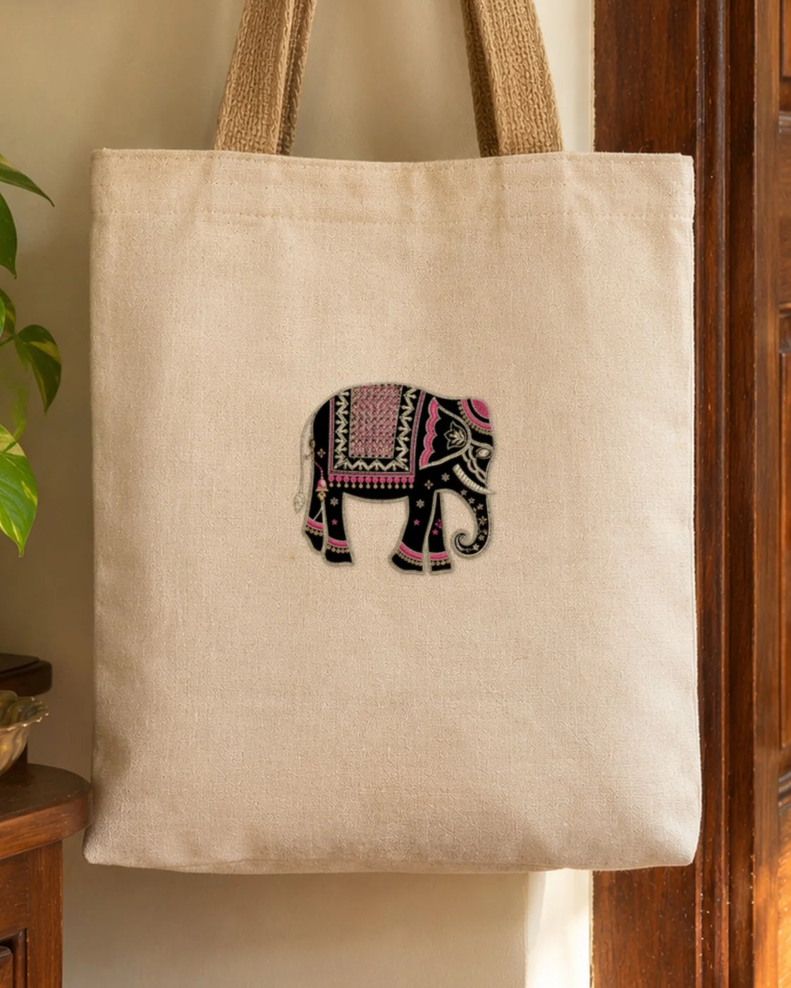 Shahi Hathi embroidery-look iron-on patch | Thread Theory