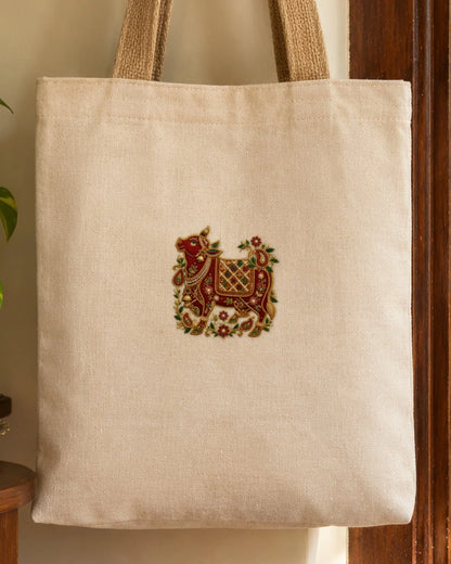 Shahi Nandi embroidery-look iron-on patch | Thread Theory