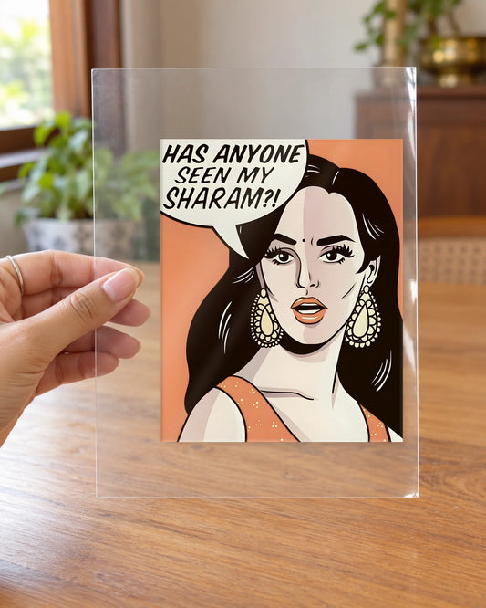 Sharam Kahan Hai! hard surface patch on clear film