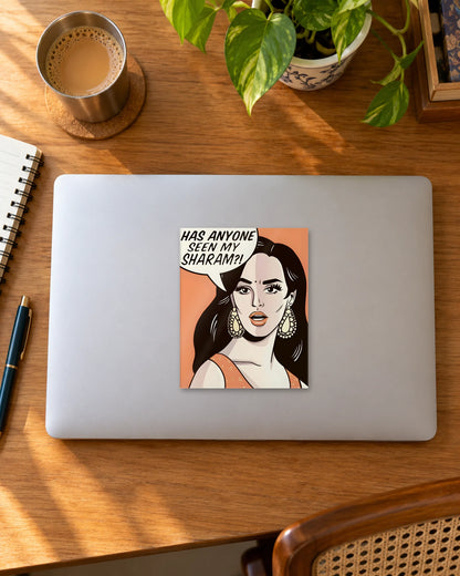 Sharam Kahan Hai! hard surface patch mockup
