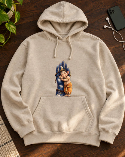 Shiva's Blessing iron-on patch on clothes