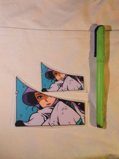 Snow Day Stare | Iron-on Patch | Girlie Pop