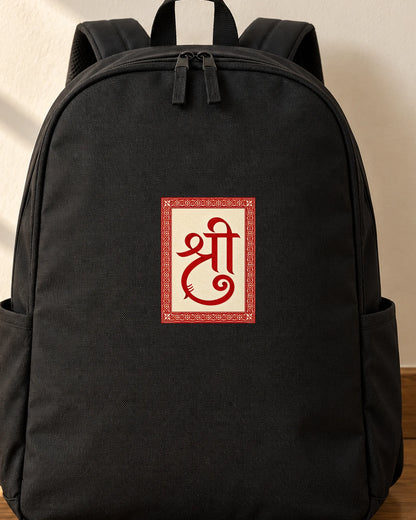 Shri iron-on patch on clothes