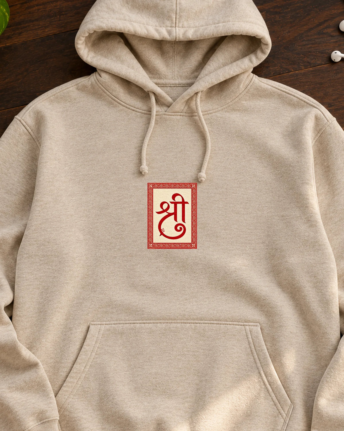 Shri iron-on patch on clothes