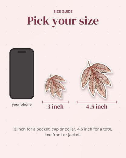Size guide: 3 inch and 4.5 inch