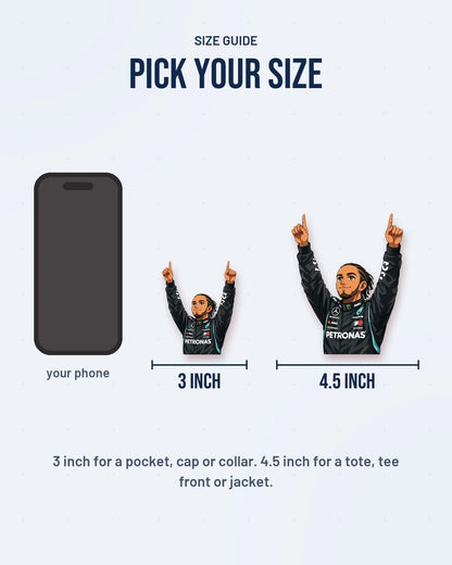Size guide: 3 inch and 4.5 inch