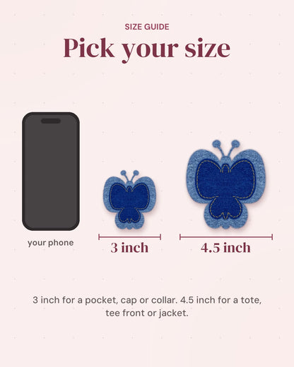 Size guide: 3 inch and 4.5 inch
