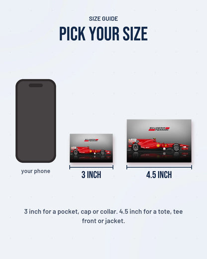 Size guide: 3 inch and 4.5 inch