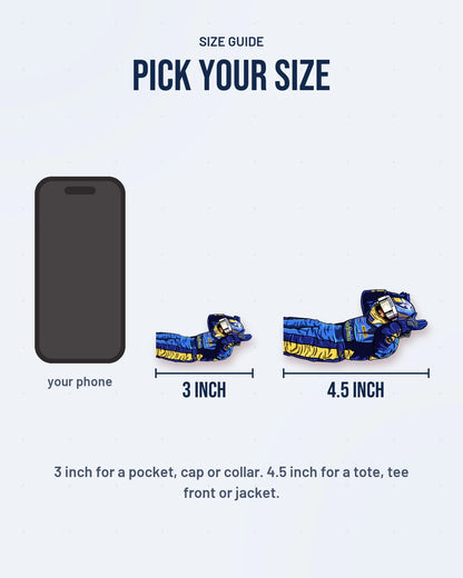 Size guide: 3 inch and 4.5 inch