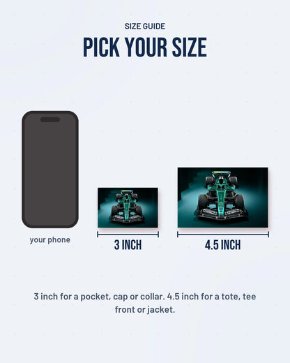 Size guide: 3 inch and 4.5 inch