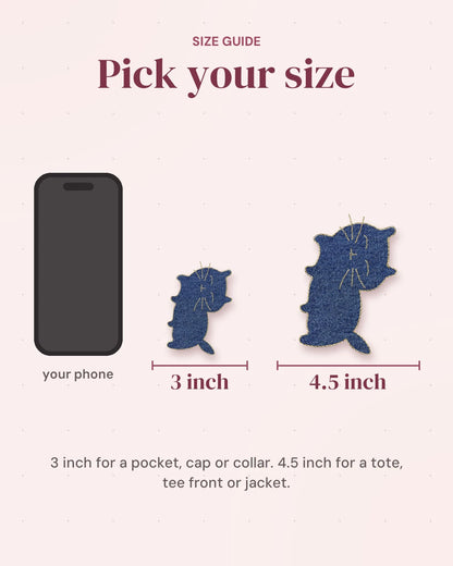 Size guide: 3 inch and 4.5 inch