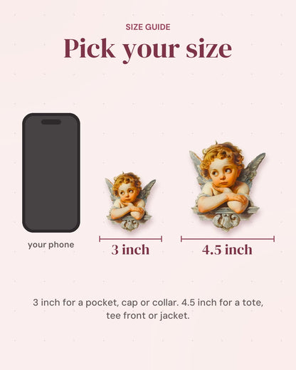 Size guide: 3 inch and 4.5 inch