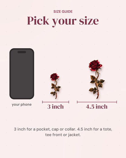 Size guide: 3 inch and 4.5 inch