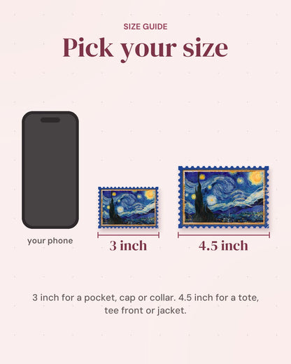 Size guide: 3 inch and 4.5 inch