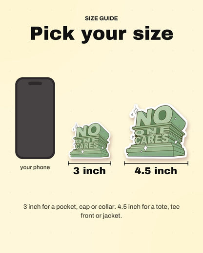 Size guide: 3 inch and 4.5 inch