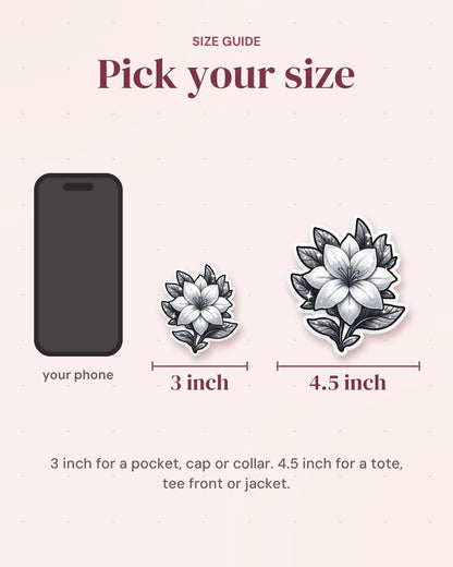 Size guide: 3 inch and 4.5 inch