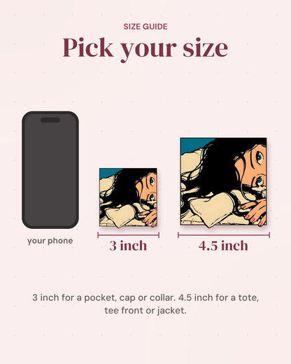 Size guide: 3 inch and 4.5 inch