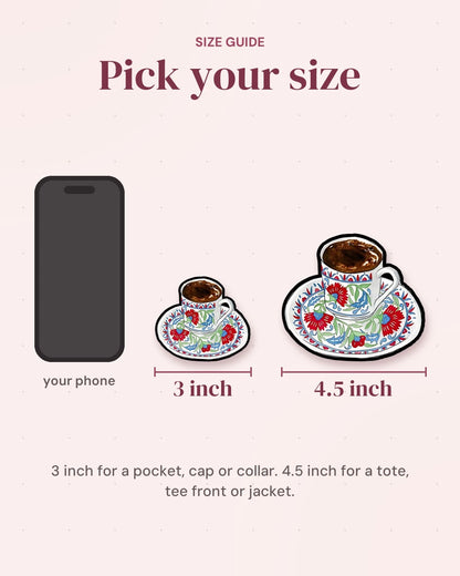 Size guide: 3 inch and 4.5 inch