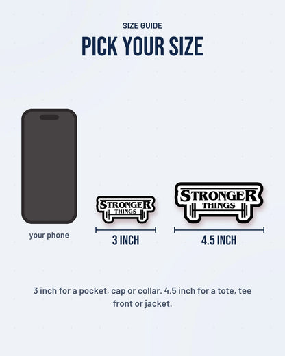 Size guide: 3 inch and 4.5 inch