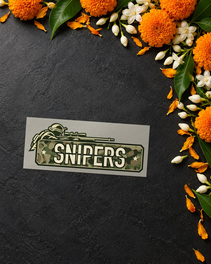 Sniper Squad iron-on patch transfer