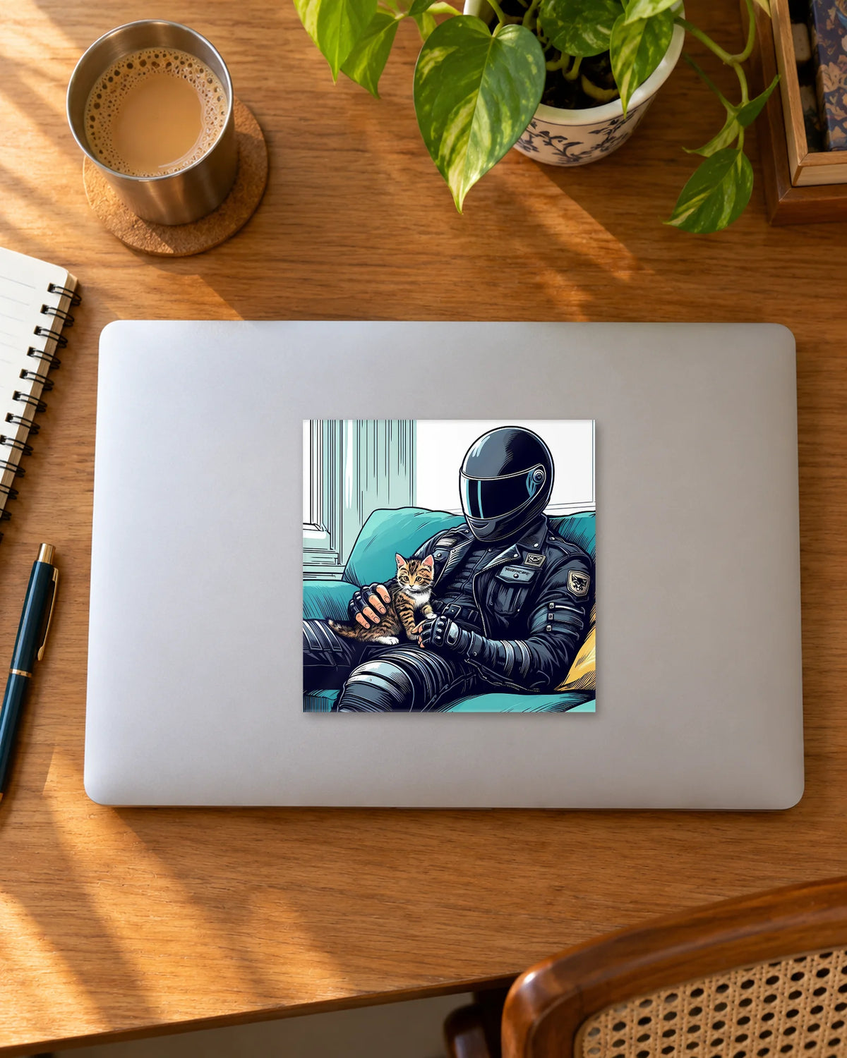 Soft Biker hard surface patch mockup