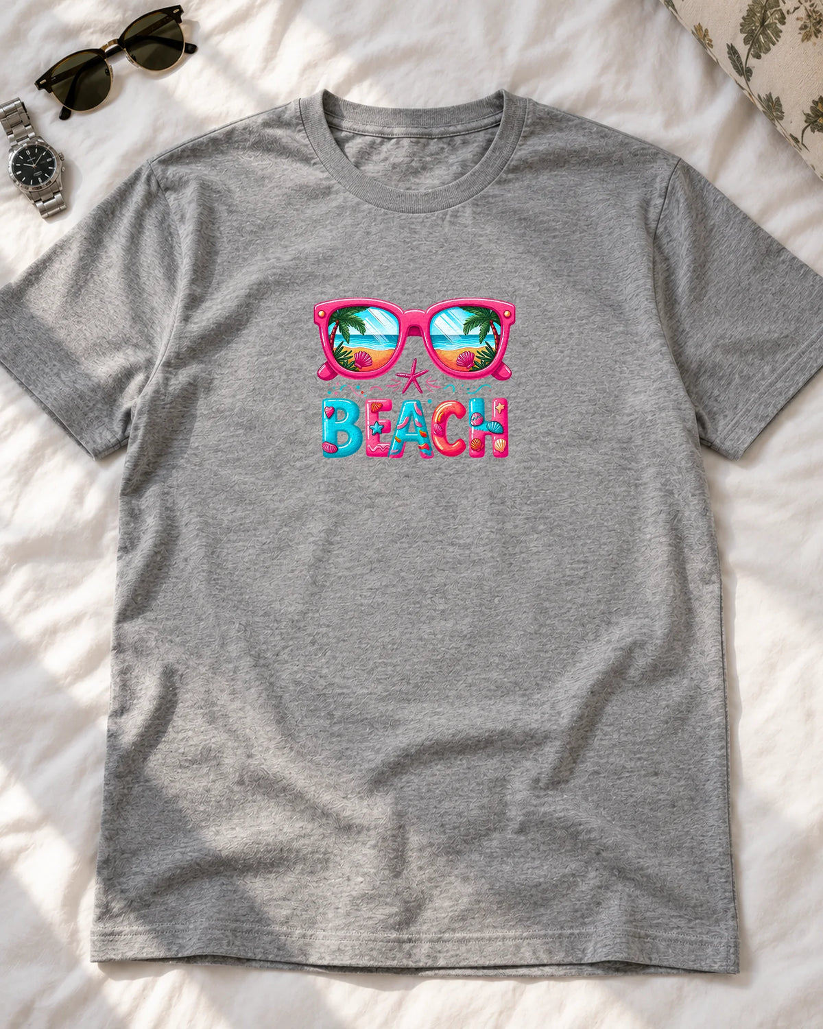 Sol & Luna Shore iron-on patch on clothes