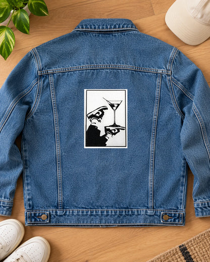 Sole Service iron-on patch on clothes