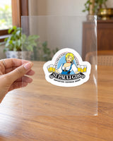 St. Pauli Girl hard surface patch on clear film