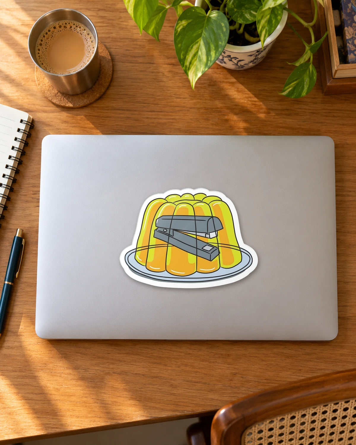 Stapled in Jelly hard surface patch mockup