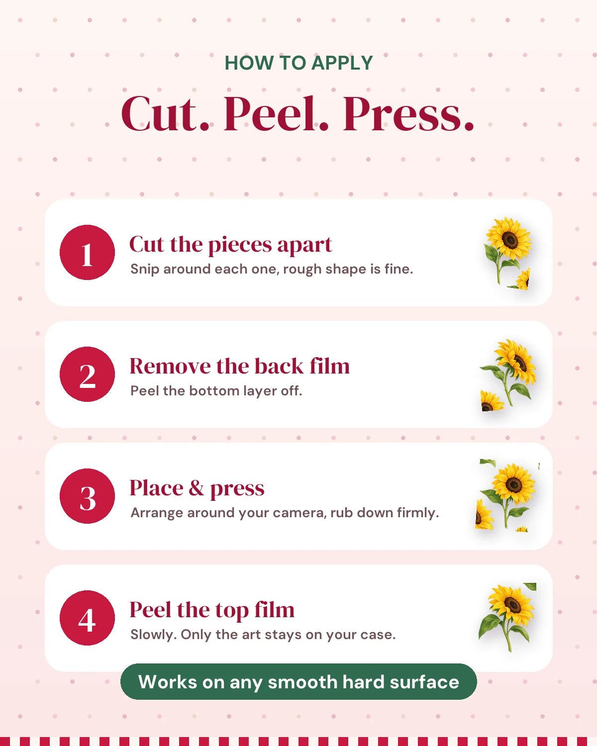 Sunflower Field: how to apply