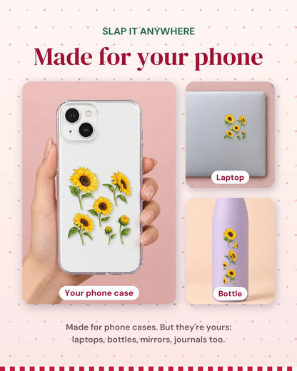 Sunflower Field: made for your phone, slap it anywhere