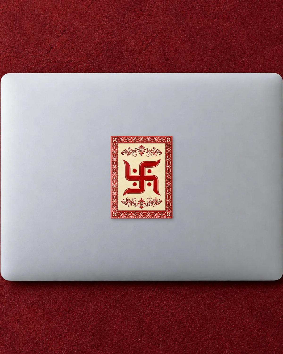 Swastik Folk Card hard surface patch mockup