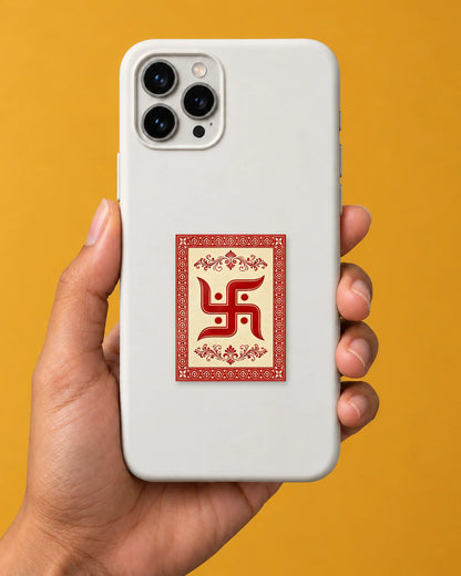 Swastik Folk Card hard surface patch mockup