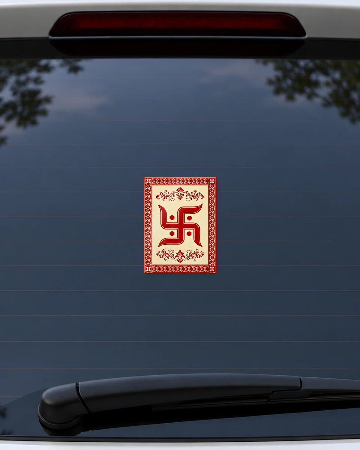 Swastik Folk Card hard surface patch mockup