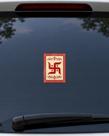 Swastik Folk Card hard surface patch mockup