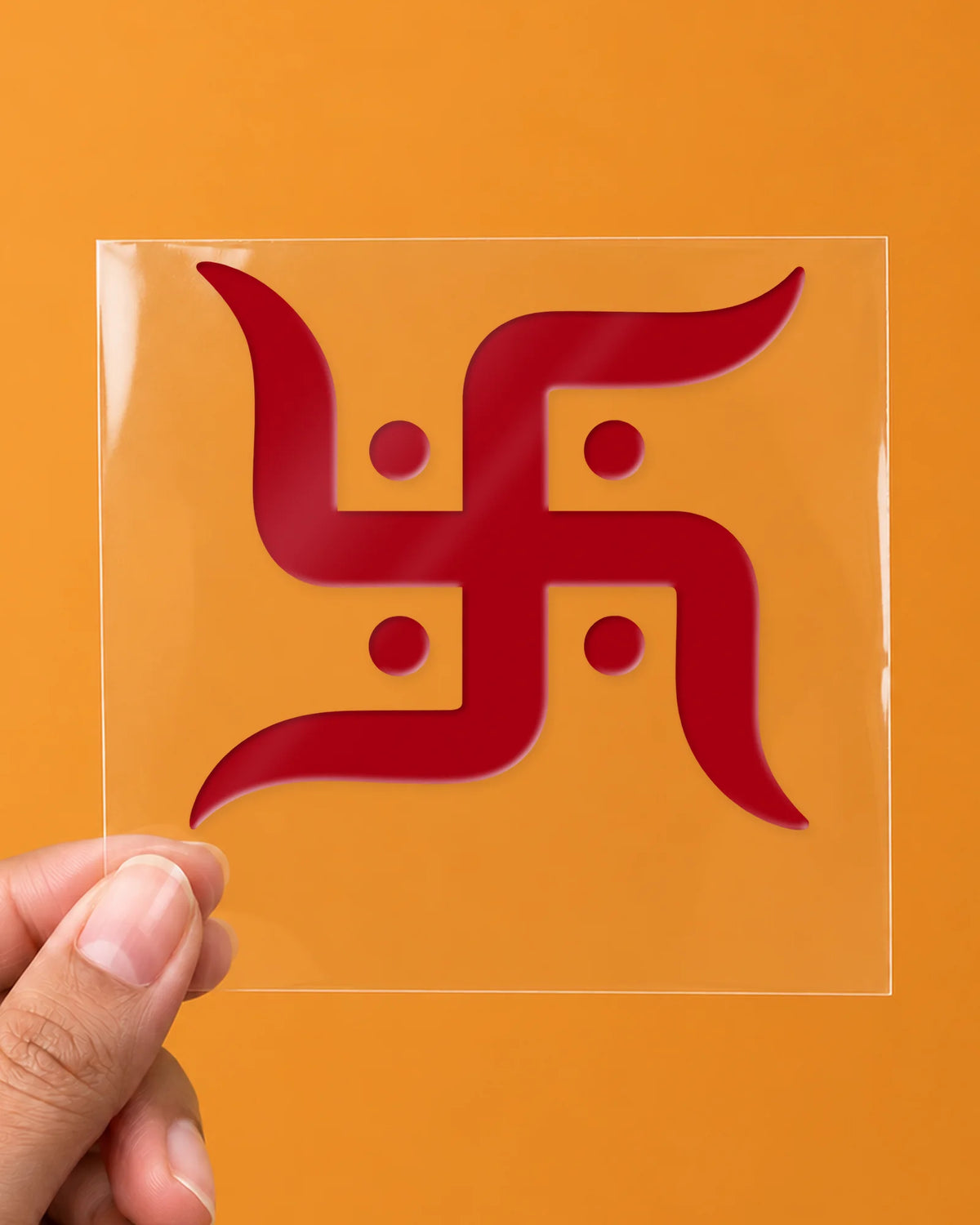 Shubh Swastik hard surface patch on clear film