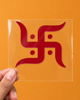 Shubh Swastik hard surface patch on clear film