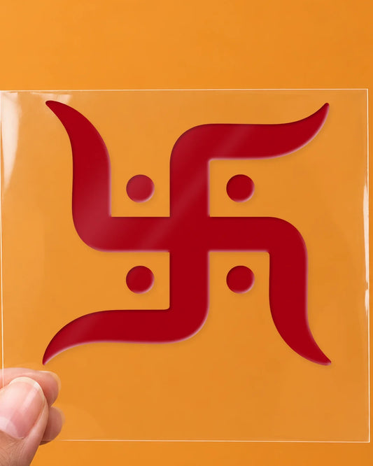 Shubh Swastik hard surface patch on clear film