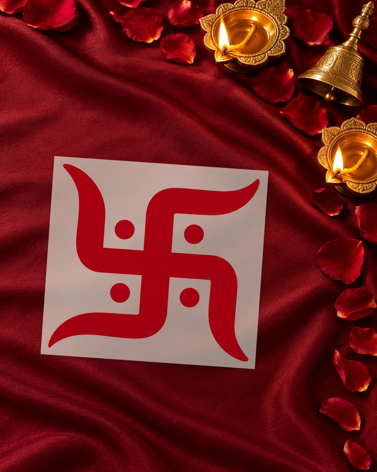 Shubh Swastik iron-on patch transfer