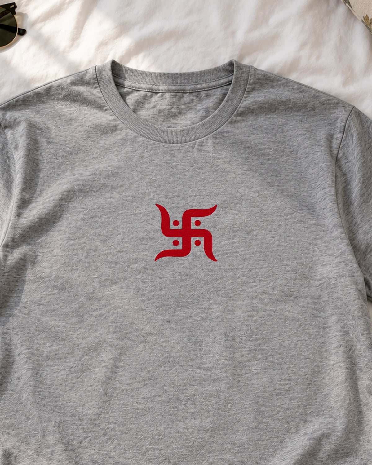 Shubh Swastik iron-on patch on clothes