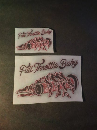 Full Throttle Baby | Iron-on Patch | Rider's Creed