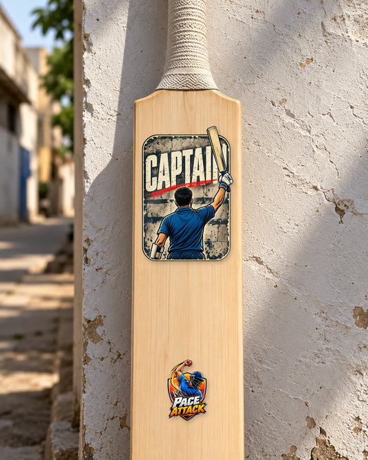 Team XI Kit on a cricket bat