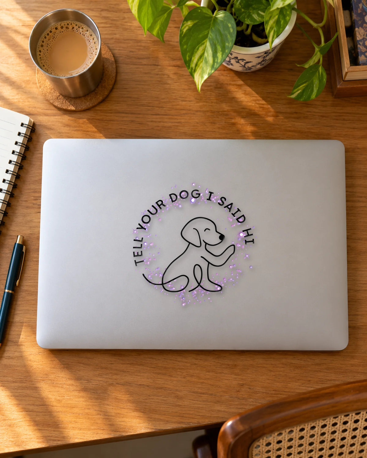 Tell Your Dog I Said Hi hard surface patch mockup