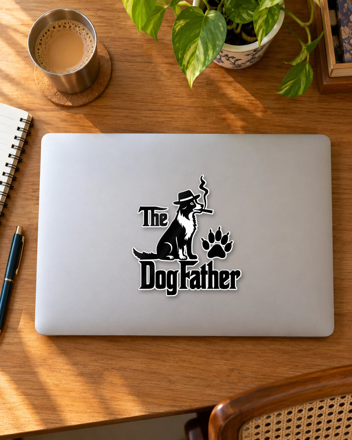 The Dog Father hard surface patch mockup