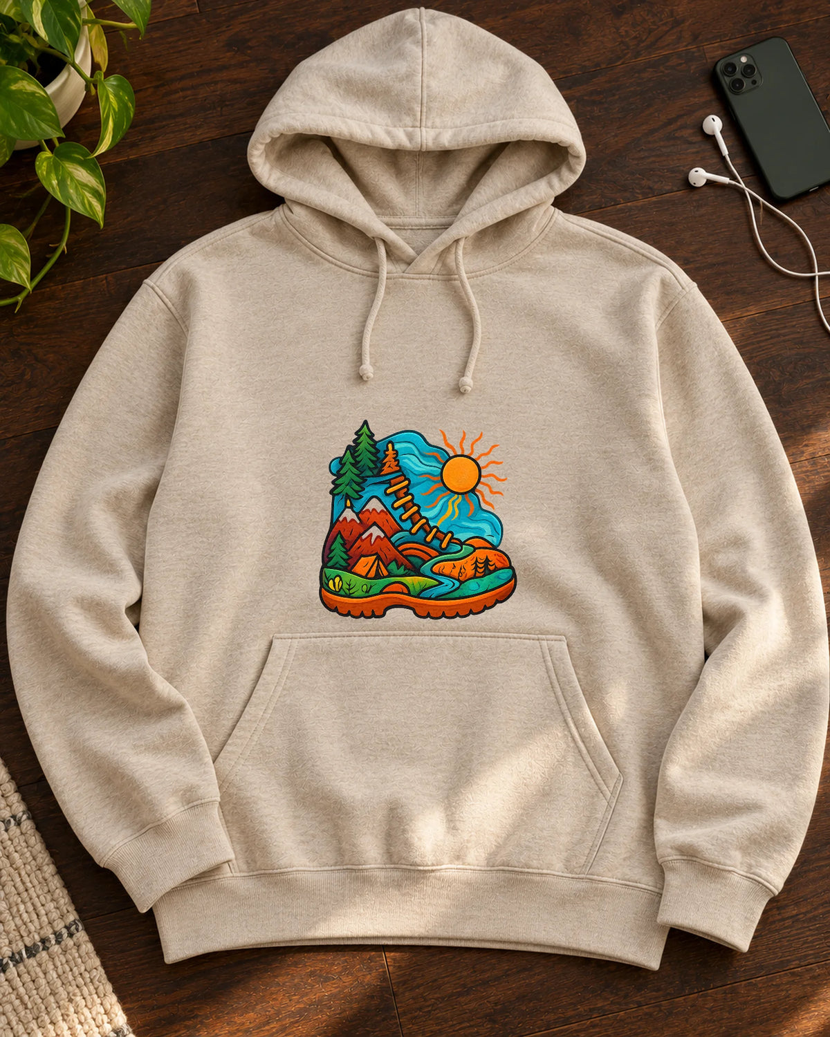 The Journey Sole iron-on patch on clothes