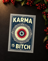 The Karma Ledger iron-on patch transfer