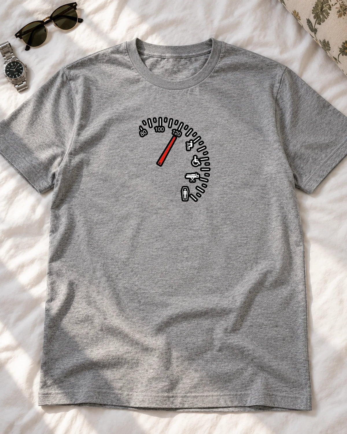 The Last Mile iron-on patch on clothes