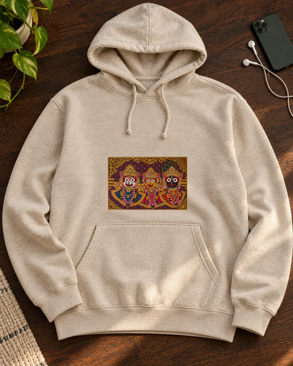 The Puri Trinity iron-on patch on clothes